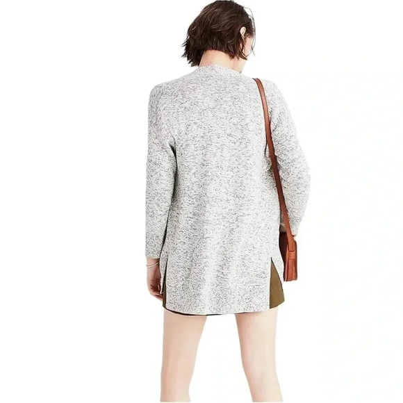 MADEWELL | Marled Knit Midland 100% Cotton Open Cardigan Sweater Size S - Picture 3 of 12